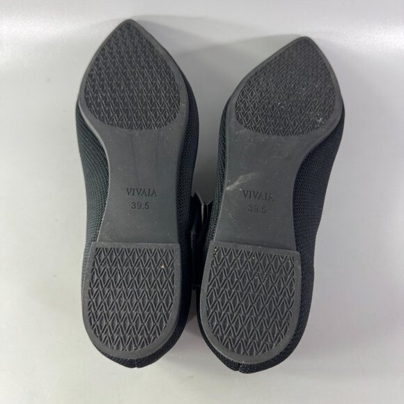 Vivaia Pointed-toe Mary-Jane Flats (Maria) in Black, Size 39.5 - Picture 10 of 14